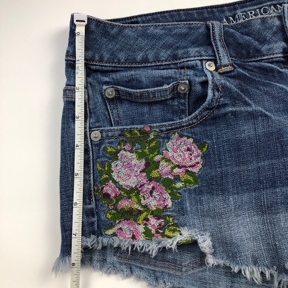 American Eagle Outfitters Embroidered Denim Shorts - Picture 11 of 11